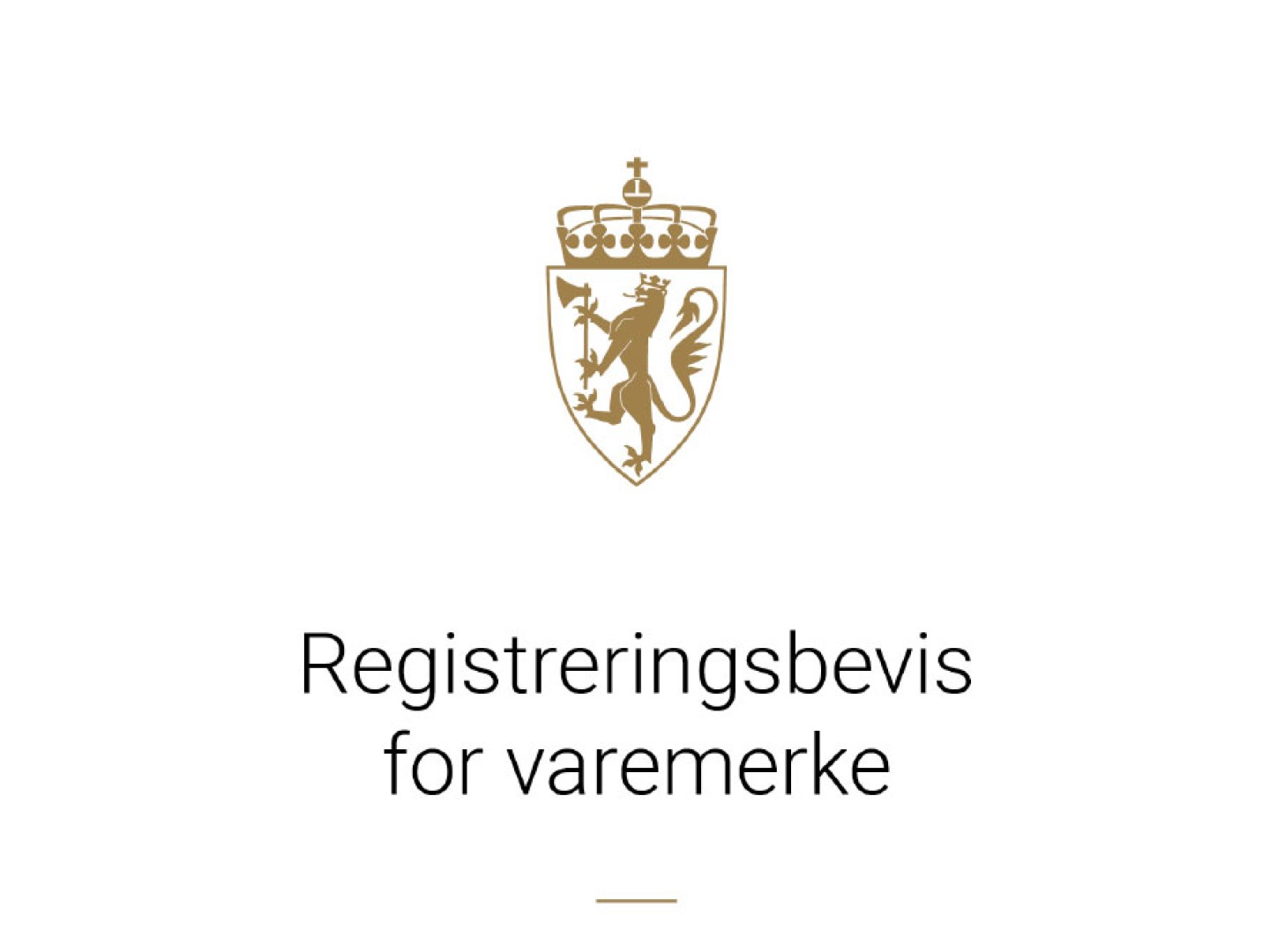 Registreringbevis-varemerke