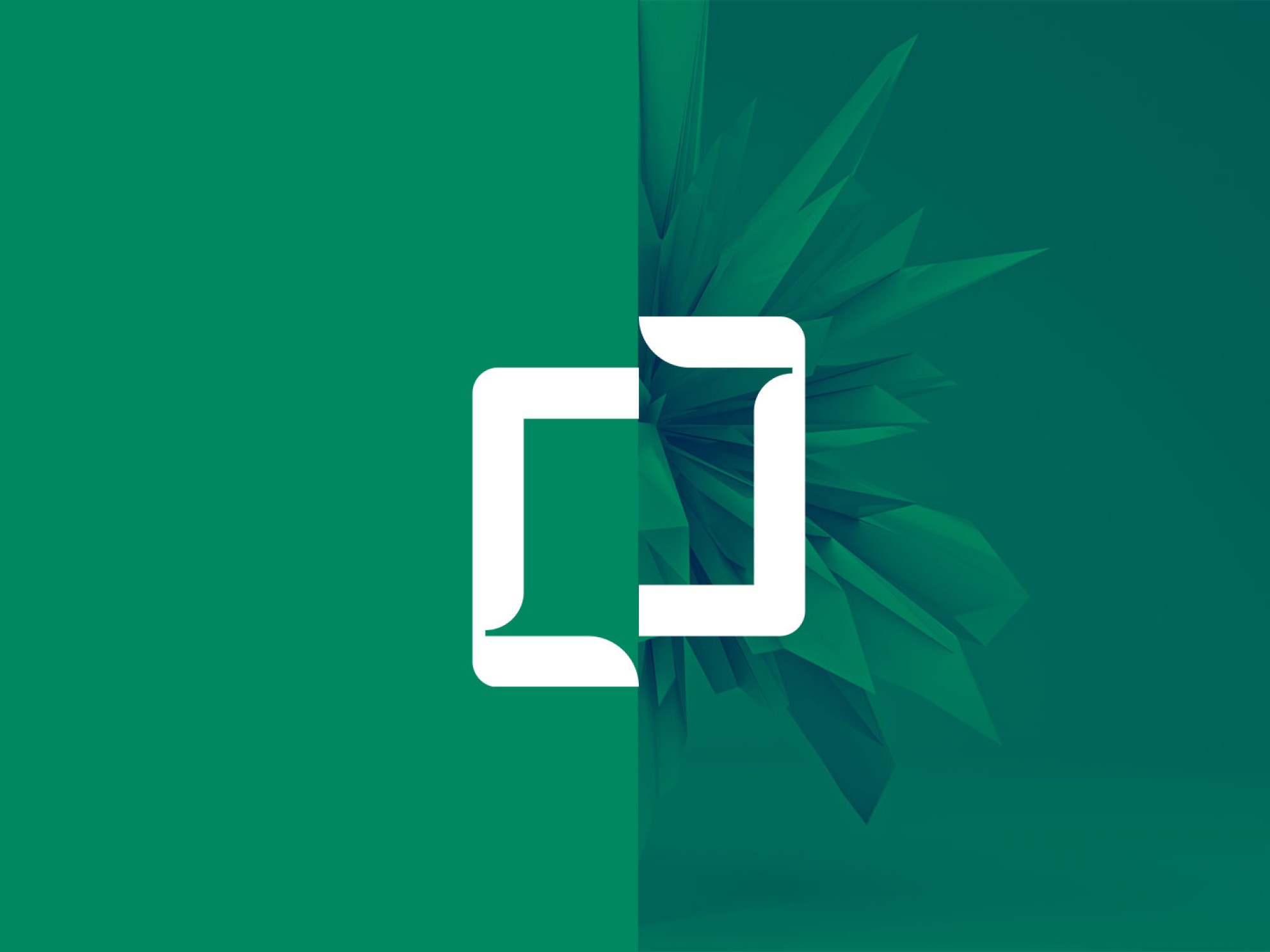 Bakgrunnsbilde-krystall-gronn-logosymbol