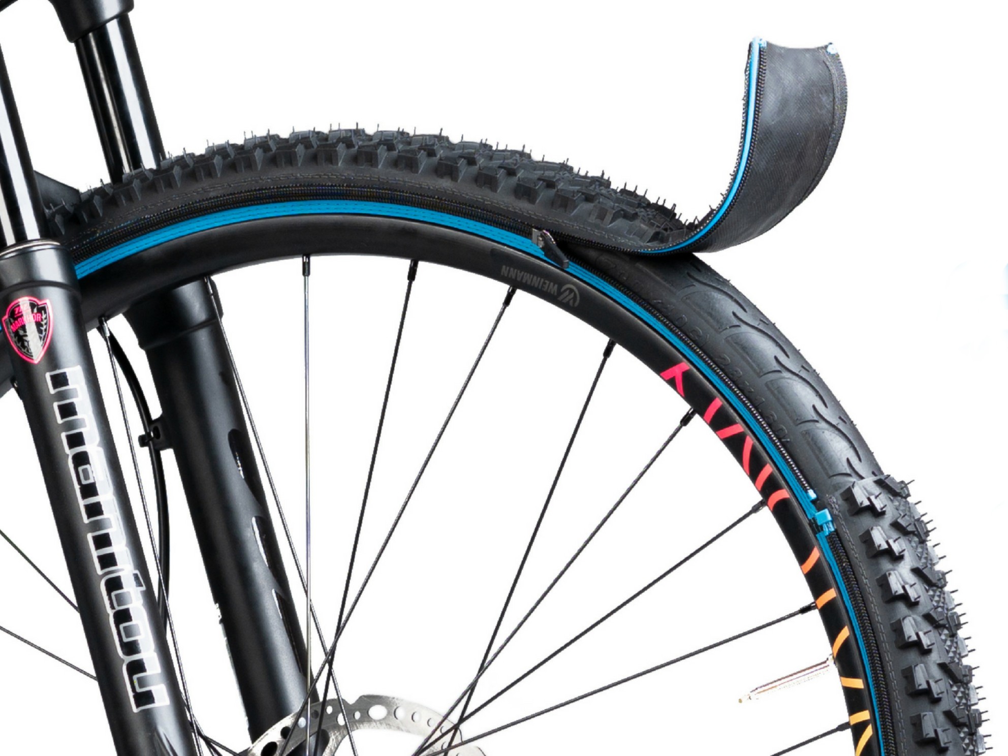 sykkelhjul med avtagbart vinterdekk